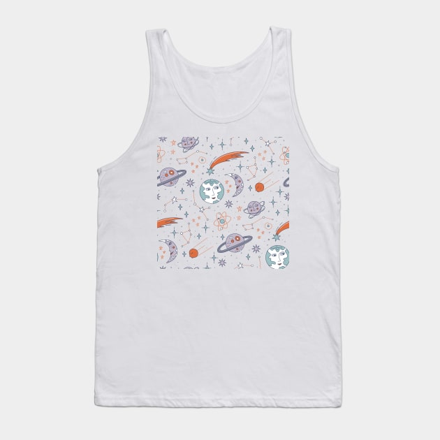 Cute Pattern with astronomy symbols Tank Top by DanielK